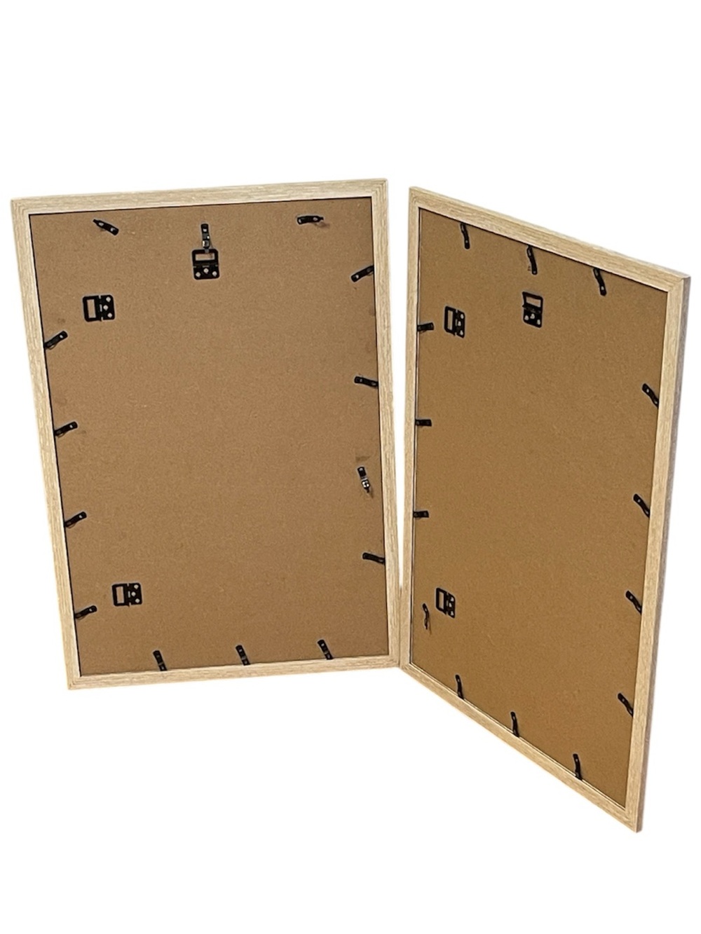 NEW Set of 2 16x24 Natural Wood Look Poster Picture Frames Plexiglass - Picture 4 of 5